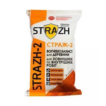 Антисептик Страж-2 (STRAZH) вогнебіозахист, концентрат БС-13, 1 кг 000-14400007-3077 фото